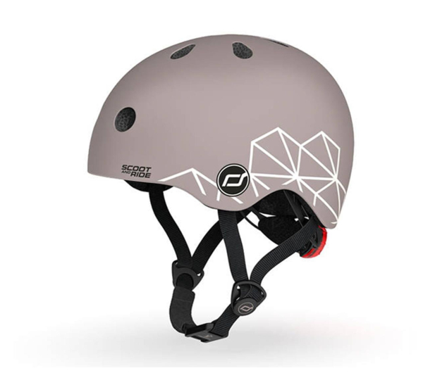 Scoot & Ride Kask Ochronny XXS-S dla dzieci 1-5 lat Brown Lines - 1039898 - zdjęcie